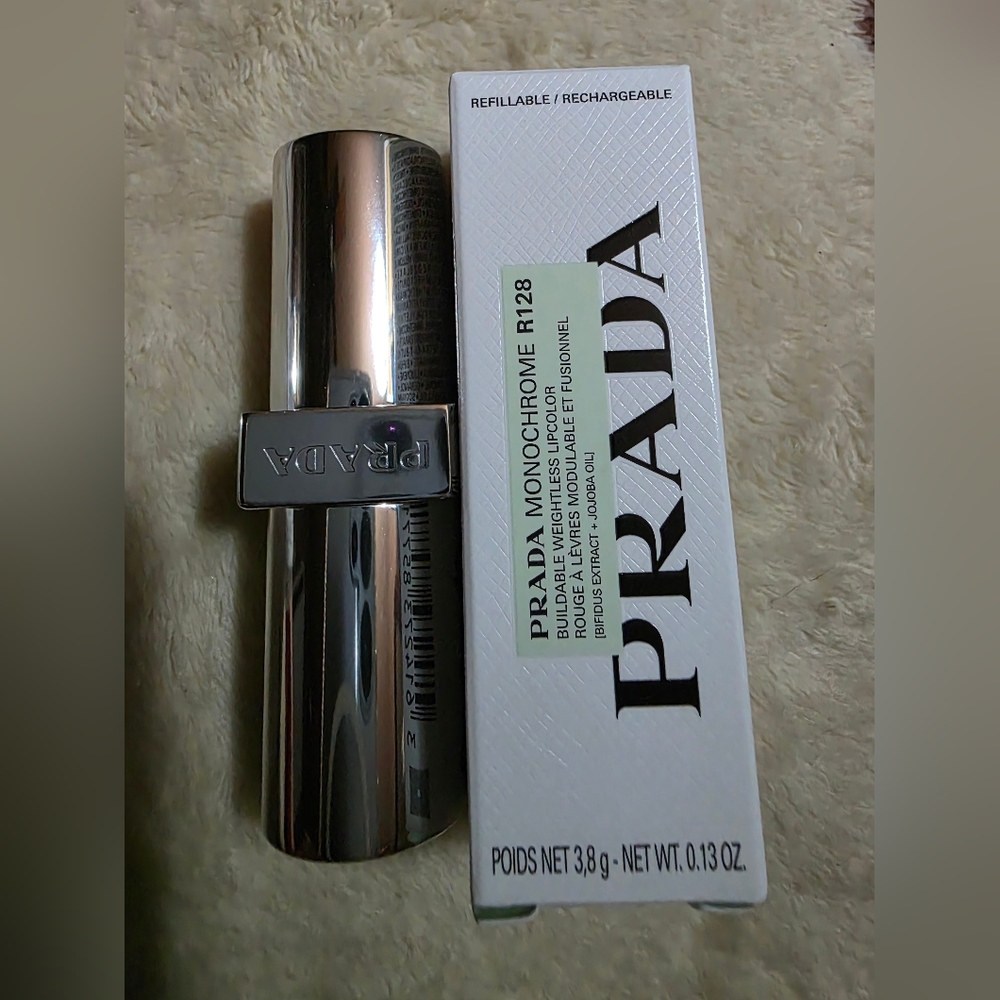Prada Monochrome Soft Matte lipstick R128 GRANATO/soft red. BNIB - Picture 3 of 6